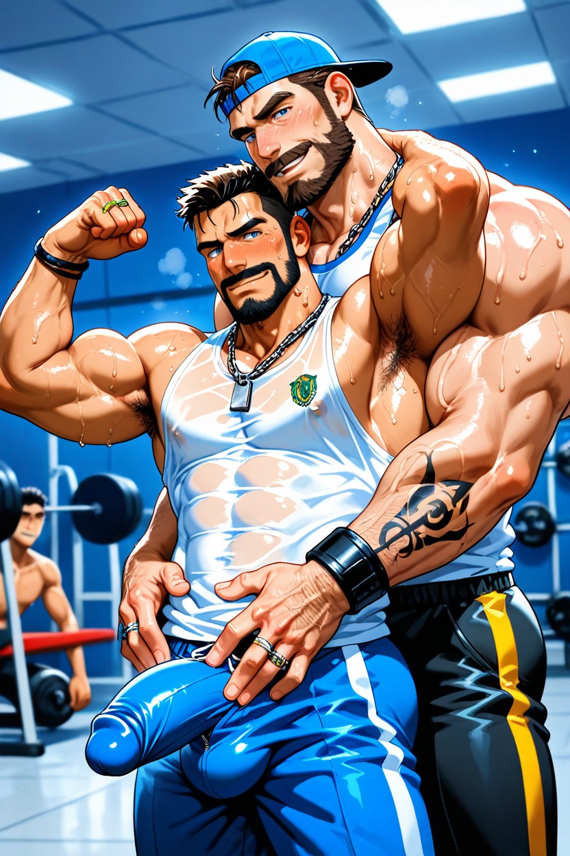 At The Gym, Sleeve Full Tattoos, Mustache 게이 AI 포르노