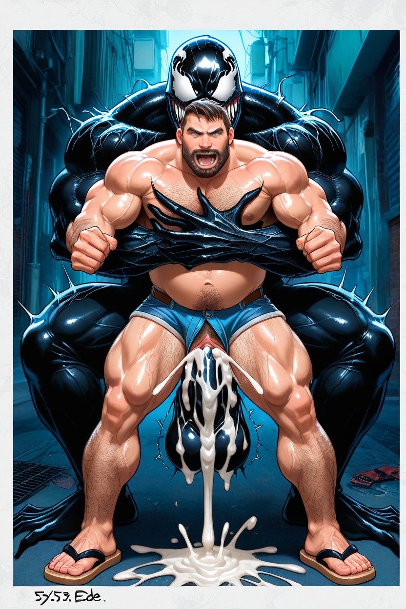 Penetrates Bearded Eddie Brock Vagina, Fucking Face To Face, Belly Full Of Cock 게이 AI 포르노
