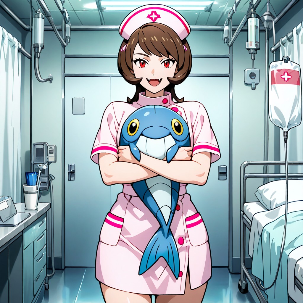 Fish Like Cynthia From Pokemon, Female, Vampire Long Fangs 게이 AI 포르노