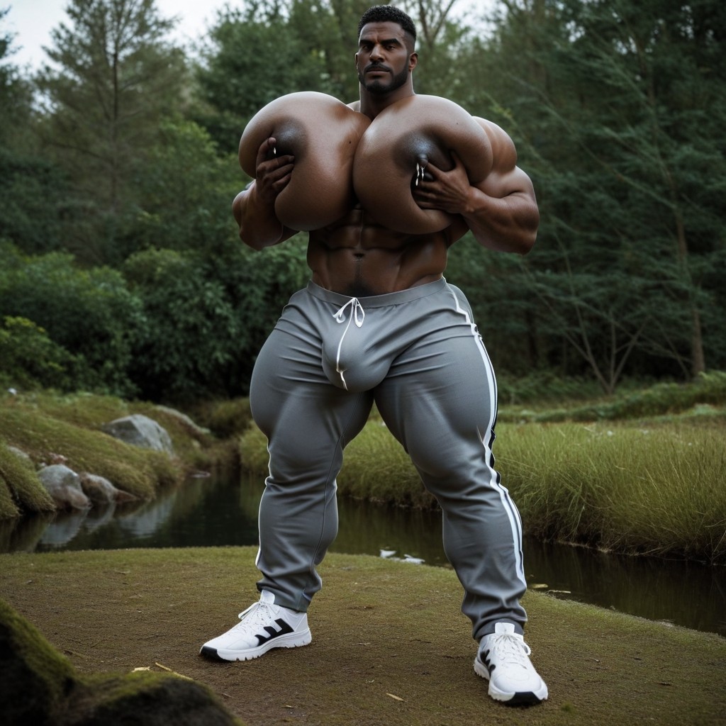 African, 근육질 체형, Isaiah Shade From Gay For Slay 게이 AI 포르노