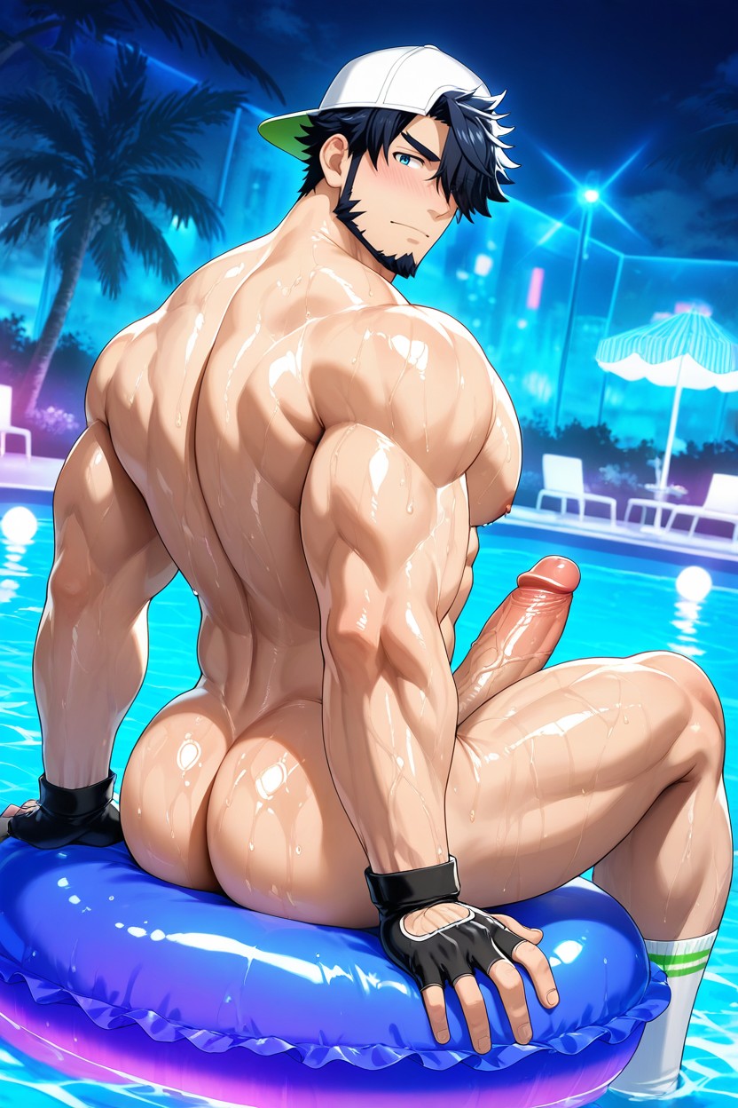 Naked, Light Mustache, Mouth Is Closed AI同性恋黄片