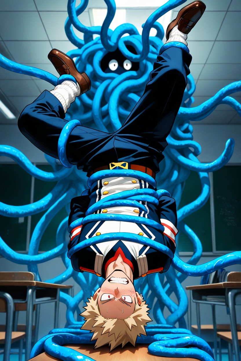 My Hero Academia Highs Uniform, Behind His Back, Front View AI同性戀黃片