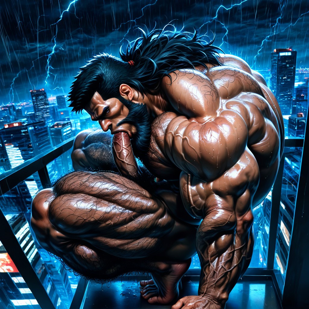Brute Warrior, Hyper Nipples, Extreme Hairy Chest AI同性戀黃片