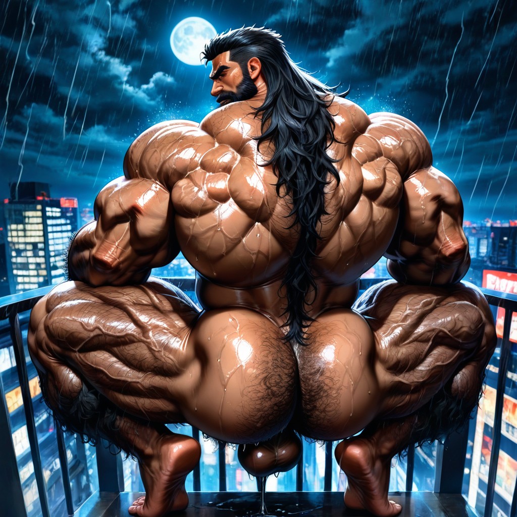 Long Beard, Dark Tanned Skin, Storm AI同性戀黃片