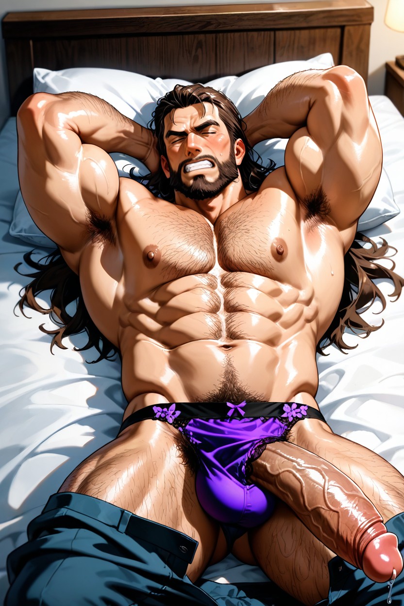 Big Nipples, Gigantic, Arms Up AI Gay Porn