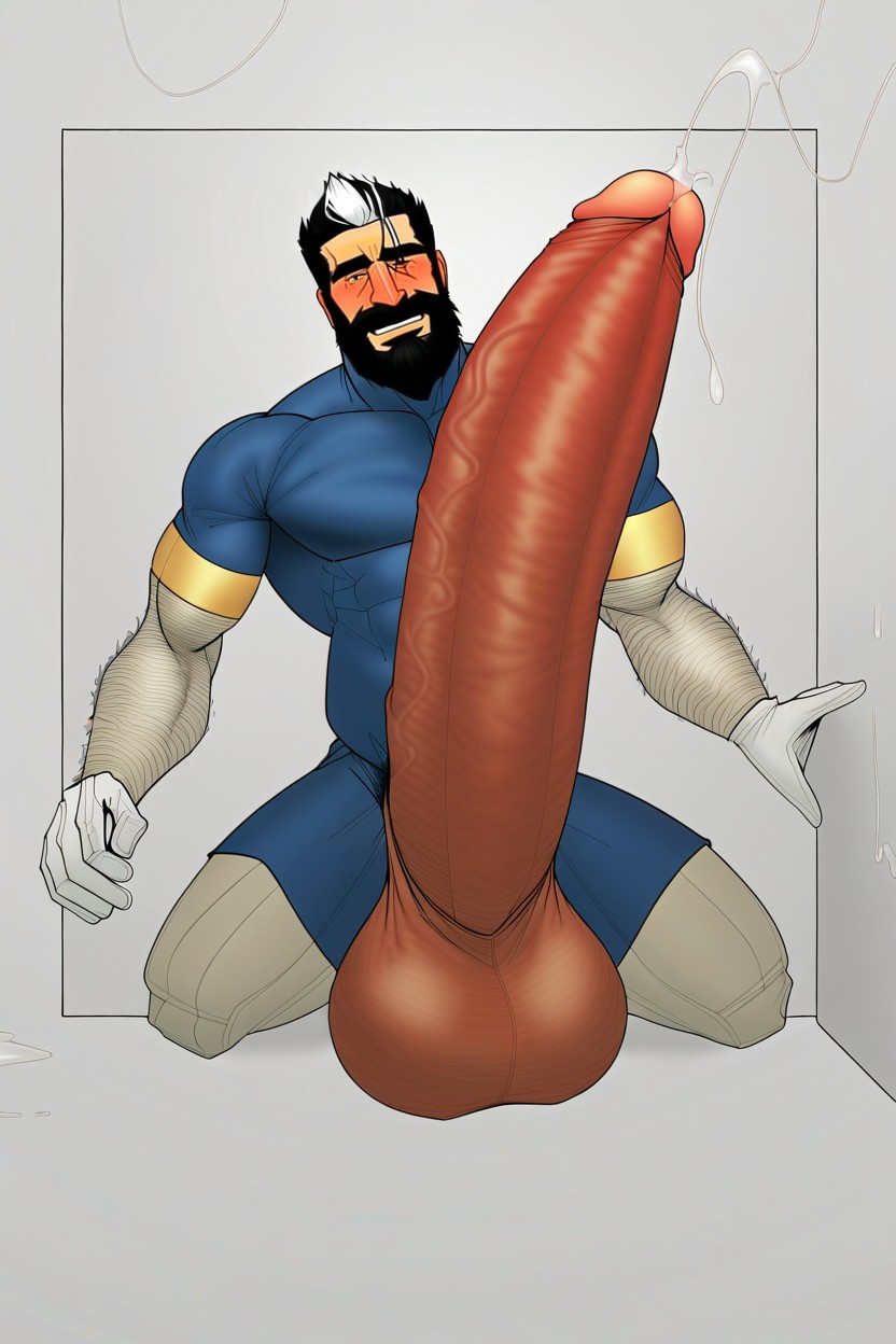 Bearded Doctor With Masculine Face, Wet, 全身 AI同性戀黃片