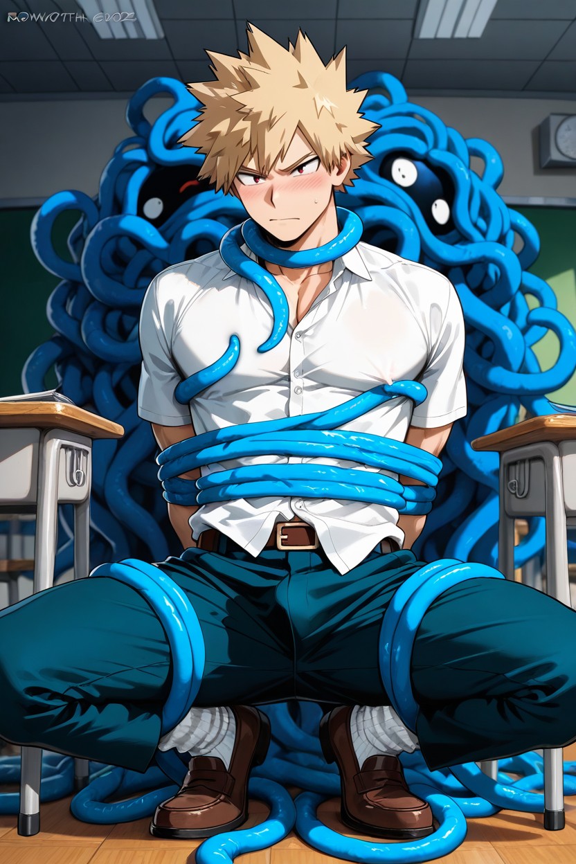 Tangrowth Tentacles Inside His Clothes, Realistic Lighting, Messy AI同性戀黃片
