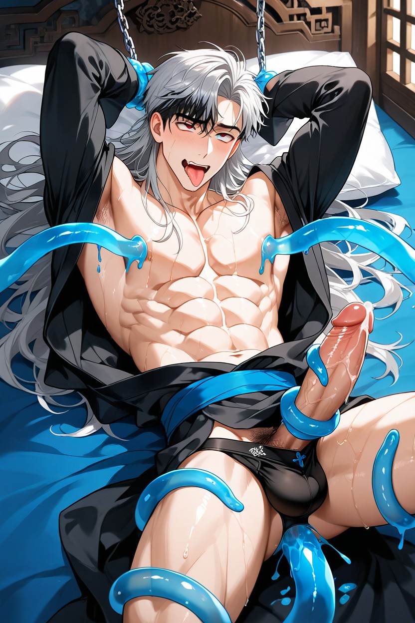 In Chinese Costume, Wet, Not Wear Pants Porno IA Gay