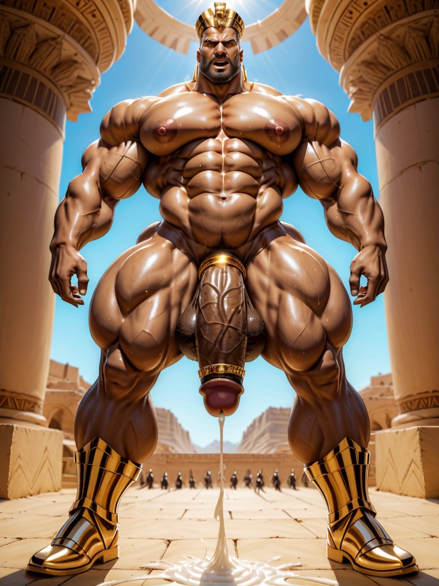 Extreme Tight Waist, Hyper Realistic, Heavy Chin Pornografia gay com IA