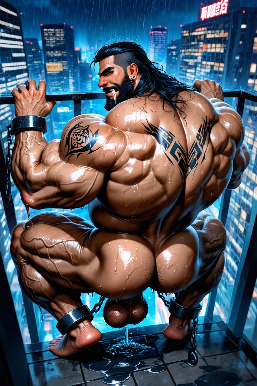 Hands Up, Bara, Monster Neck Porno IA Gay