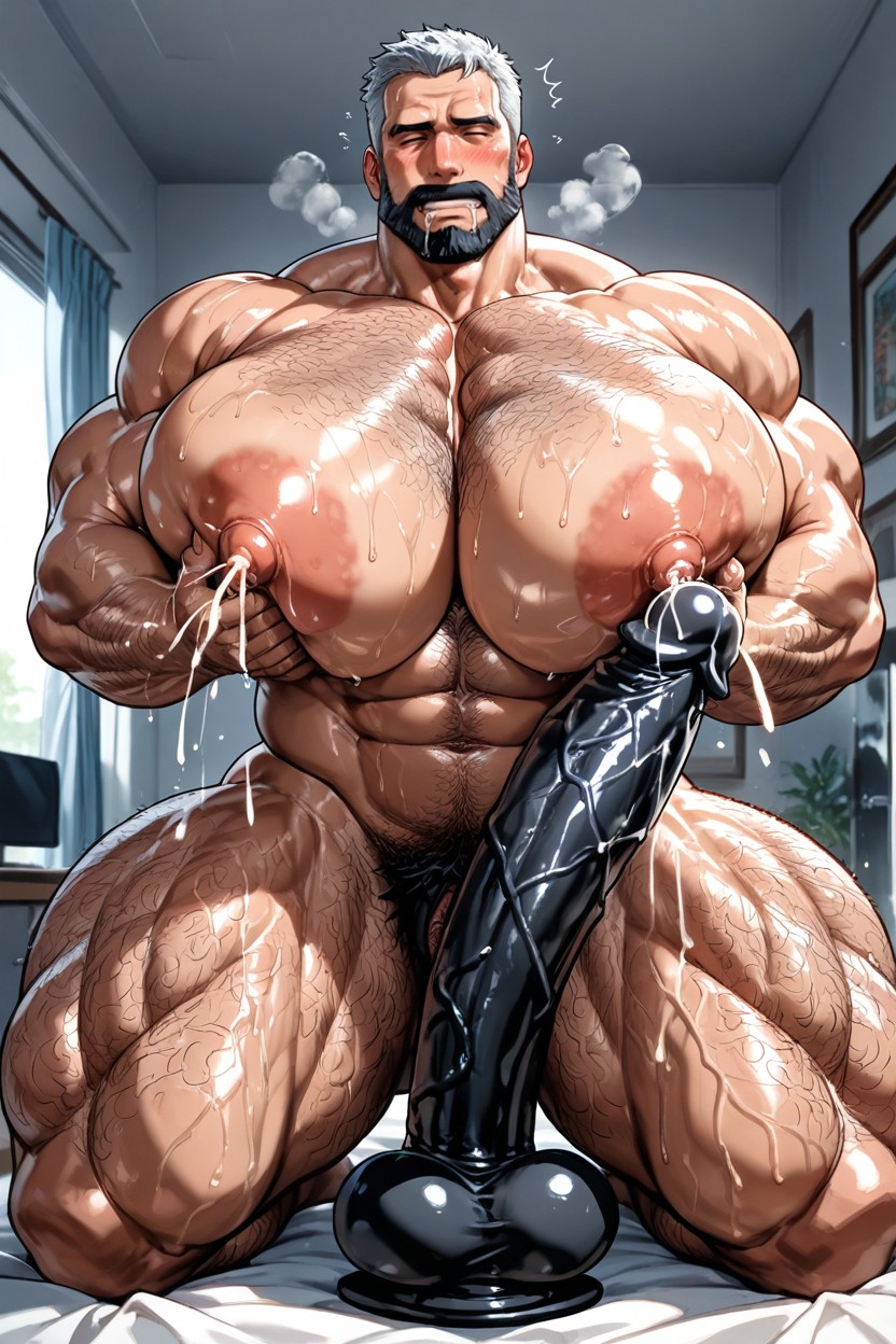 Massive Boobs, Riding A Huge Dildo, Massive Breasts ゲイAIポルノ