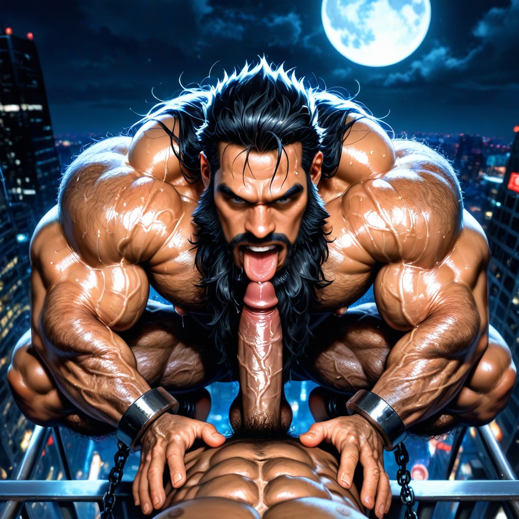 Hyper Nipples, Manly, Balls Bigger Than Head 게이 AI 포르노