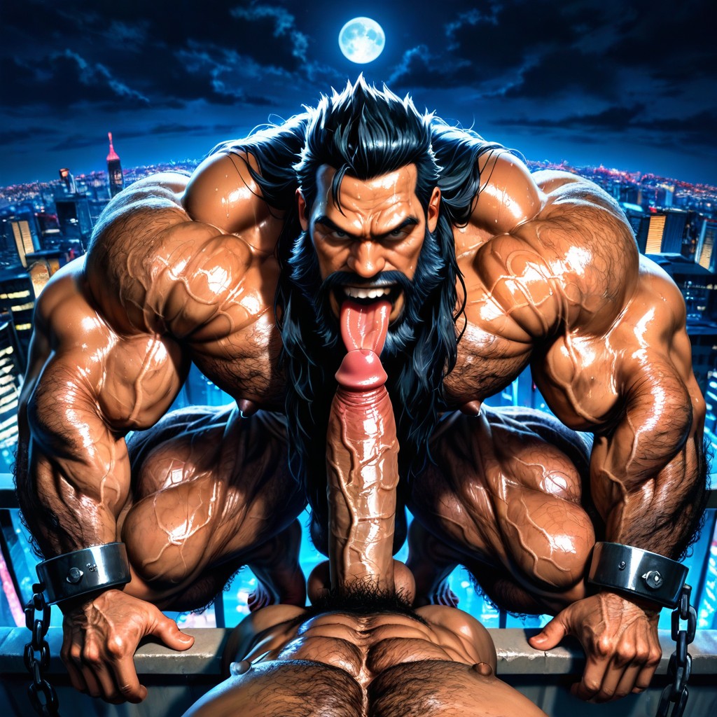 Hyper Muscles, Correct Anatomy, Night 게이 AI 포르노