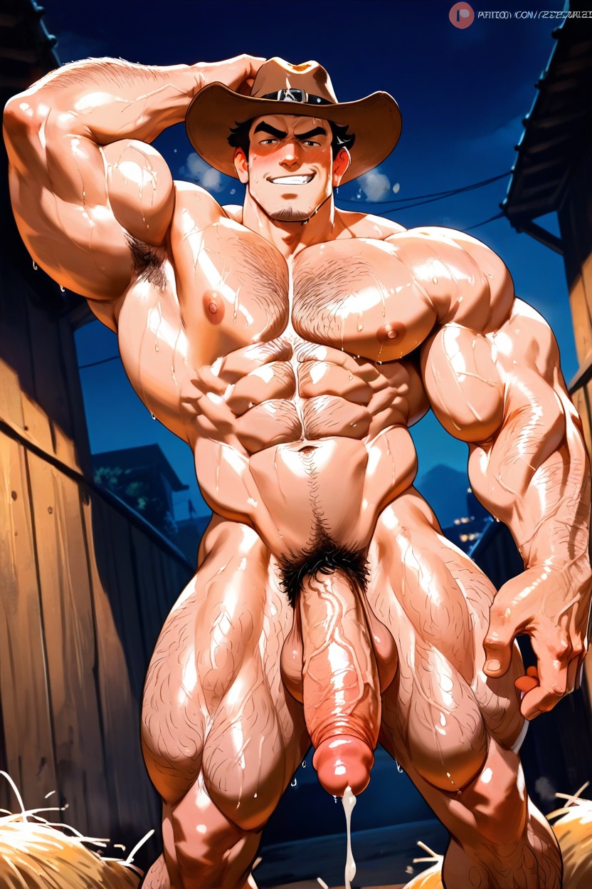Hips Size, Mischievous Smirk, 귀여운 얼굴 게이 AI 포르노