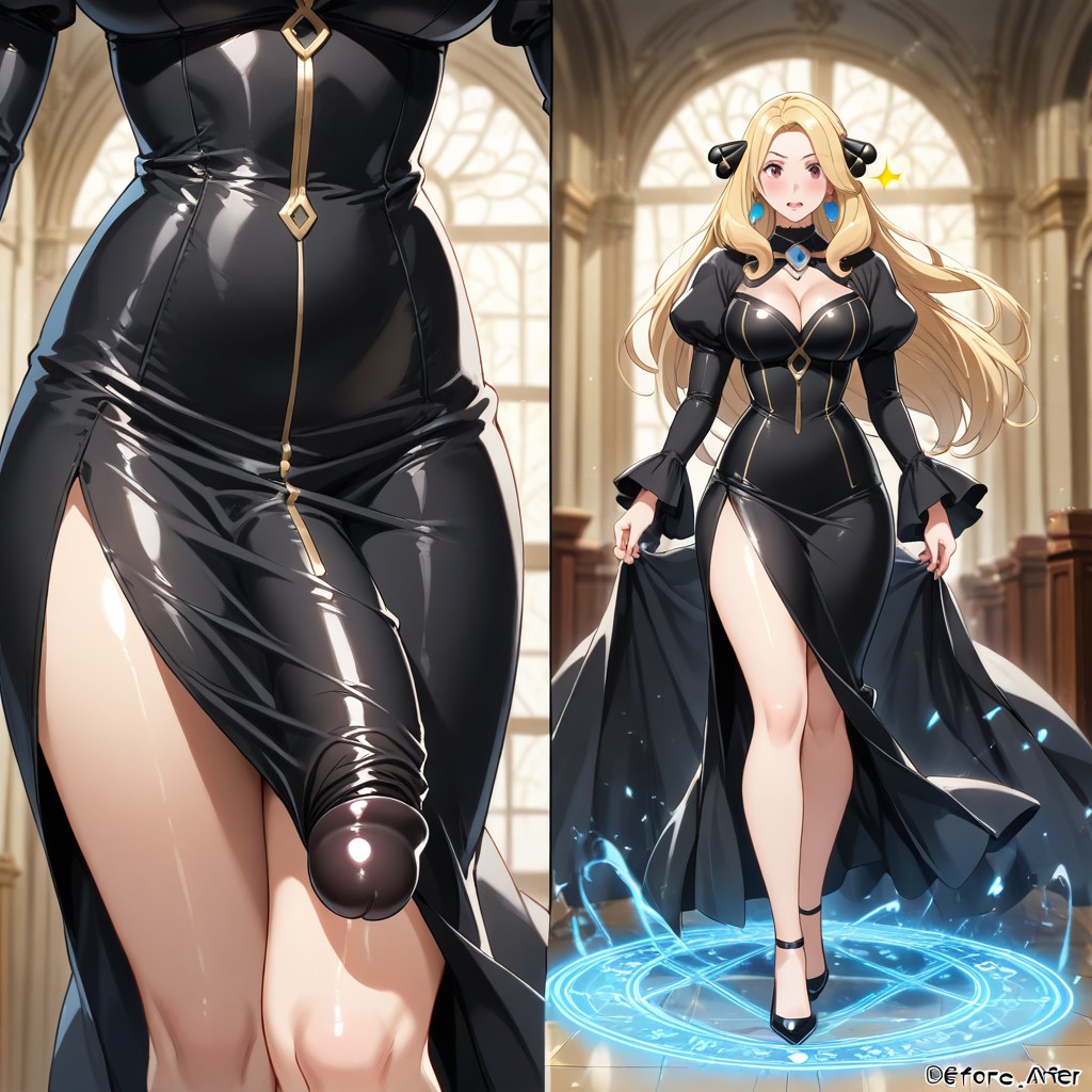 Magical Ribbons Of Light, Ultra Detailed, Background Gothic Castle Ballroom With Towering Arches AI同性戀黃片
