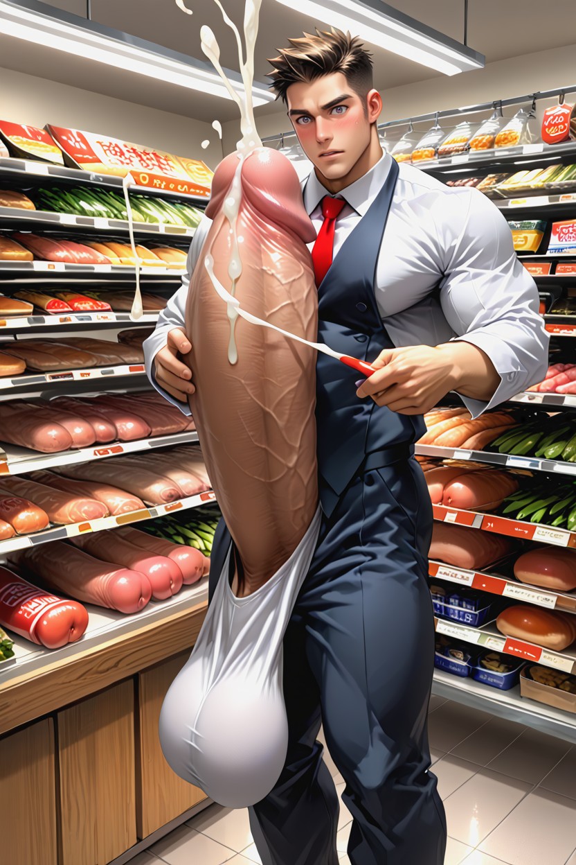 Handjob, Hand Comes From Outside The Frame, Penis Bigger Than Arm AI同性戀黃片