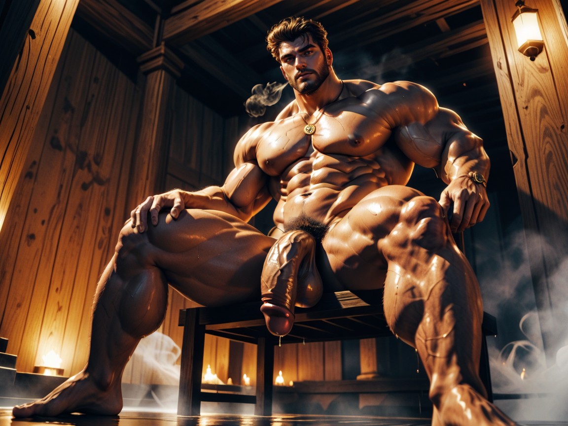 Thick Veiny Flaccid Cock, Photorealistic, Huge Glans AI Gay Porn