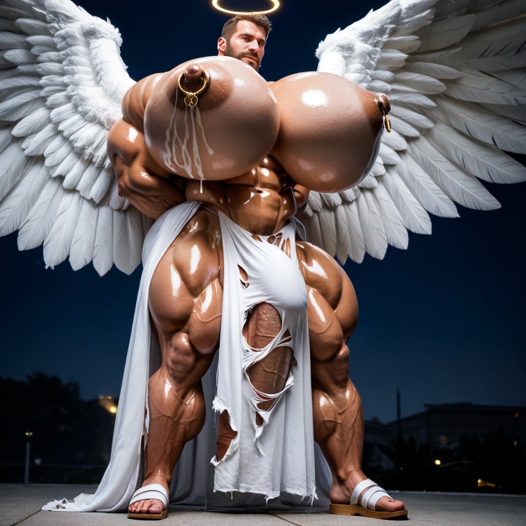 Muscular, Wide Angle, 18+ AI Gay Porn