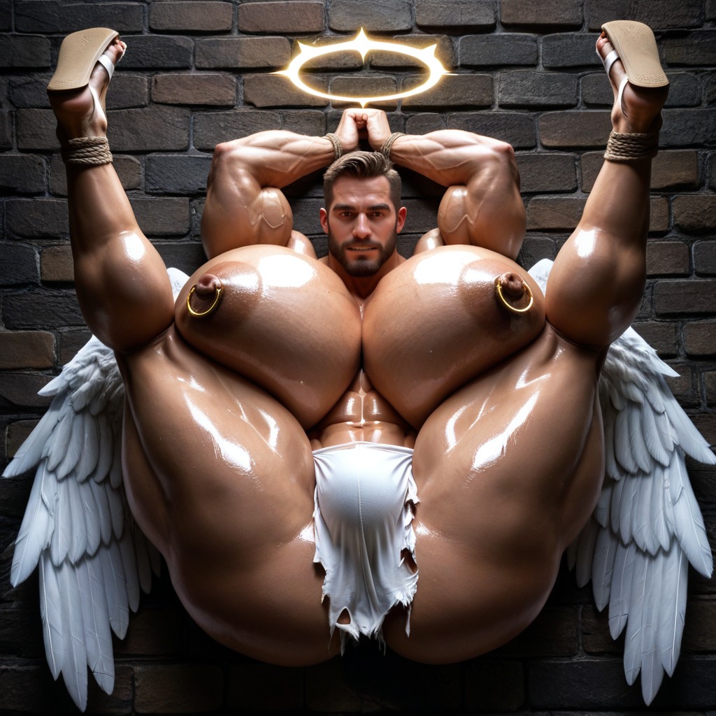 18+, Wide Angle, Bottom Up AI Gay Porn