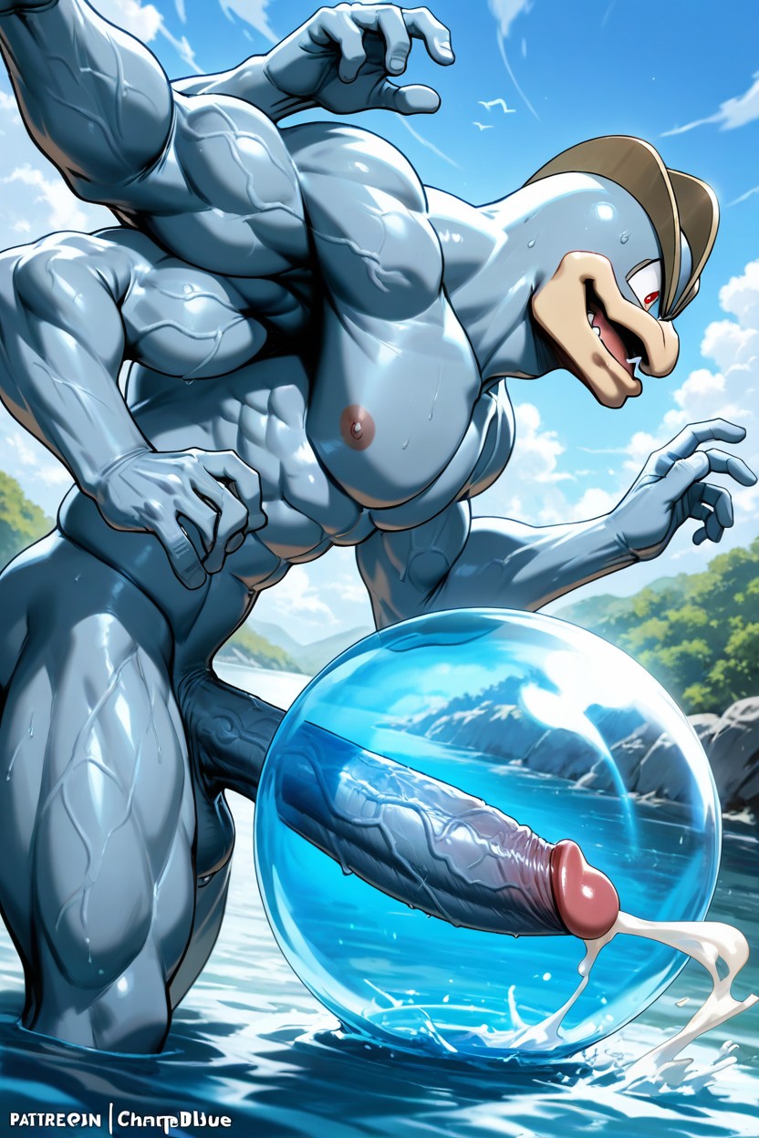 Hyper Gigantic Cock, 1 Person, Massive Veiny Cock AI Gay Porn