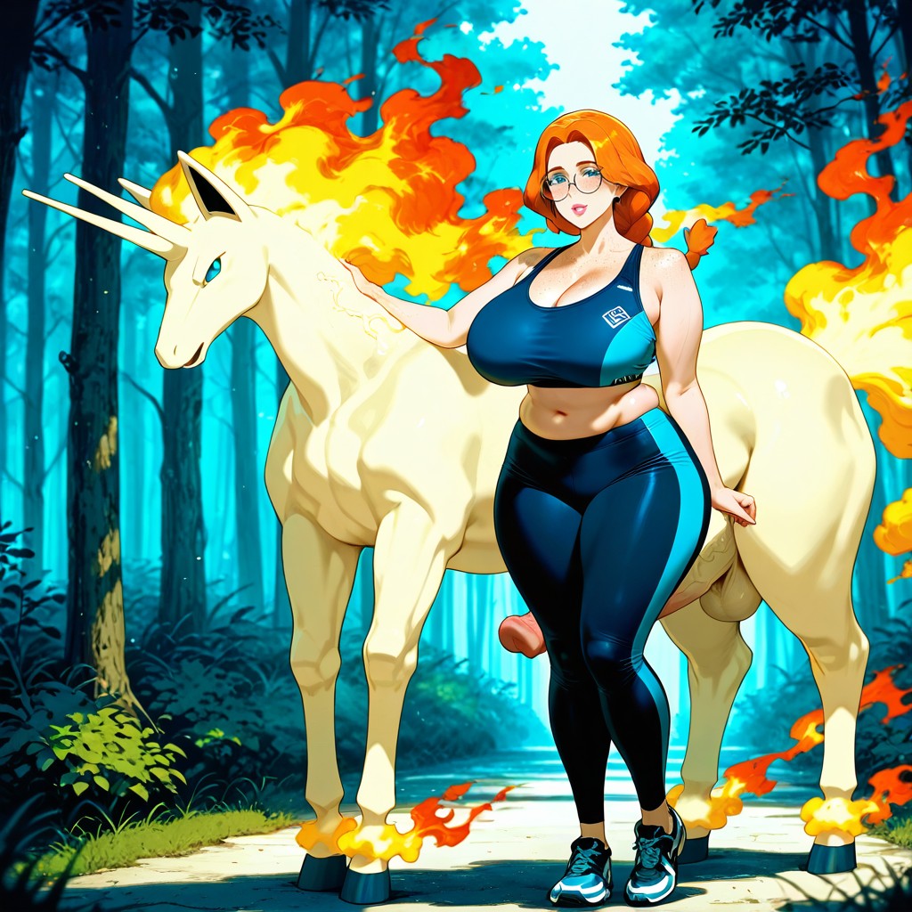 Detailed Creature Textures, Round Glasses, Curvy Woman AI Gay Porn