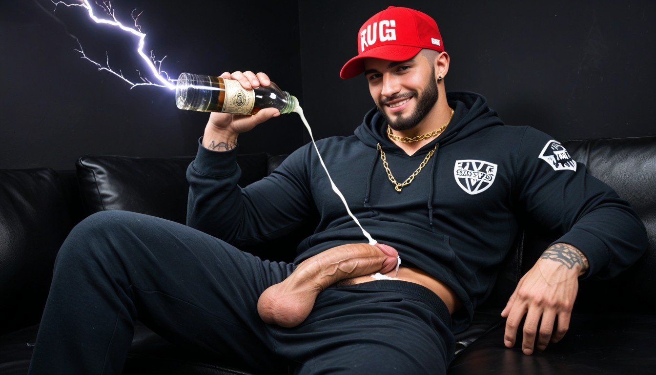 In Heat, Sweatpants, Gigantic AI Gay Porn