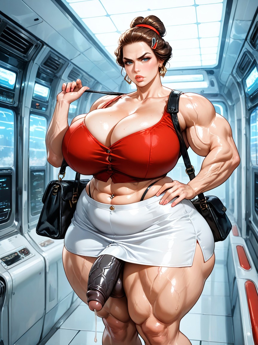 Thick Thighs, Make-up, Muscle Shoulders AI Gay Porn