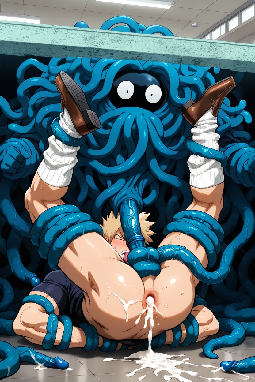 Spacious, Blonde Hair, Focus On Bakugo’s Socks AI Gay Porn