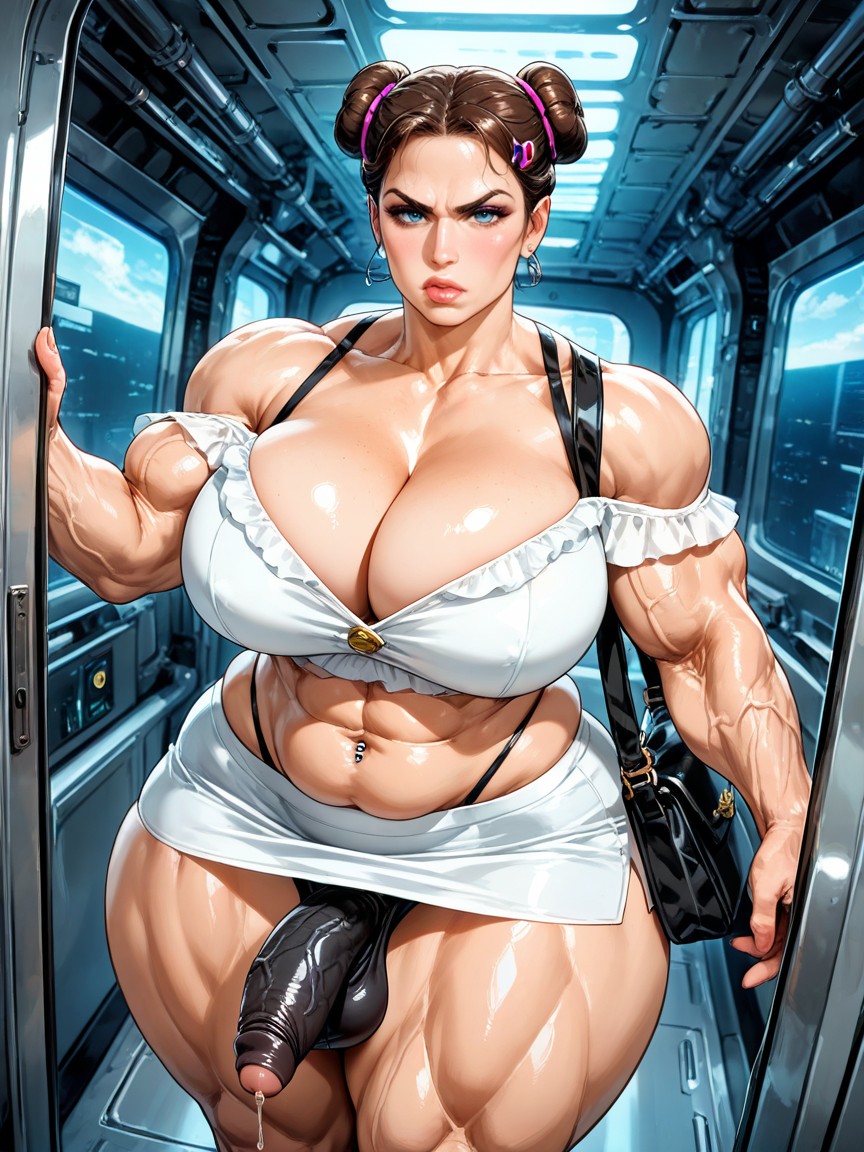 Inside The Spaceship The Millennium Falcon, Exaggerated Ultra Waist, Heart-shaped Hair-clip AI Gay Porn