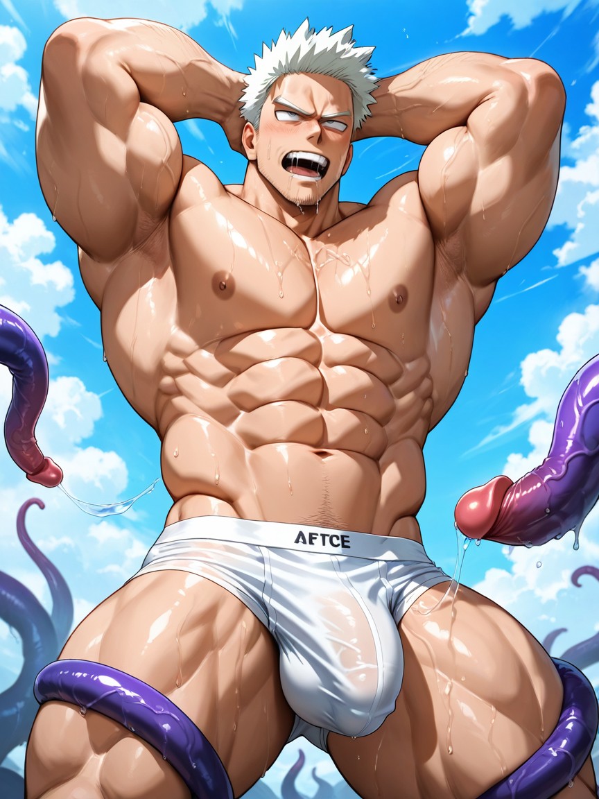 25+, Manly Pecs, Open Mouth AI Gay Porn