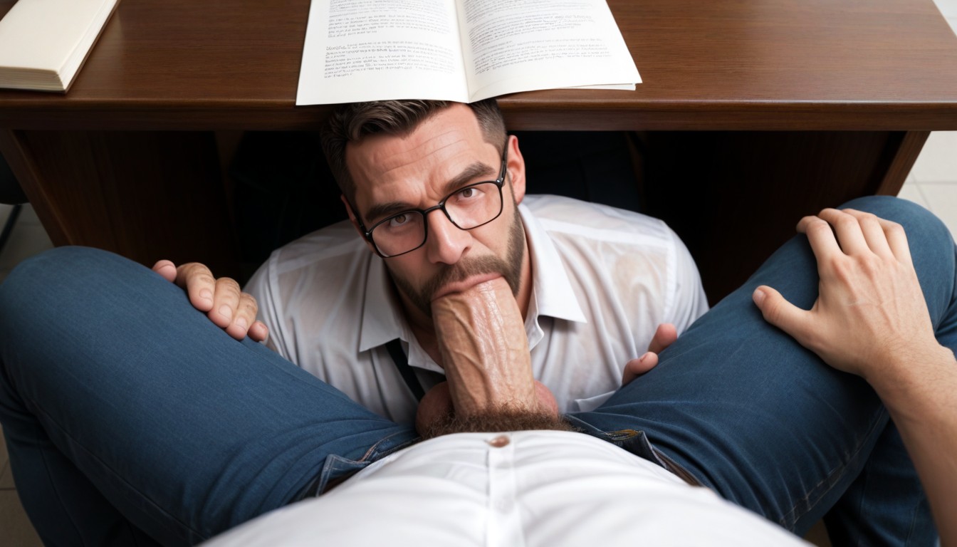 Huge Balls, Sitting Down Legs Spread, Top Down AI Gay Porn