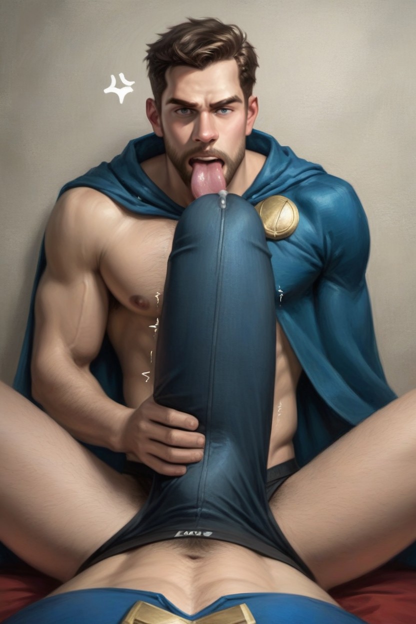 Embarassed, Cock Bulge In Briefs, Distinguishable Balls And Penis Shape AI Gay Porn