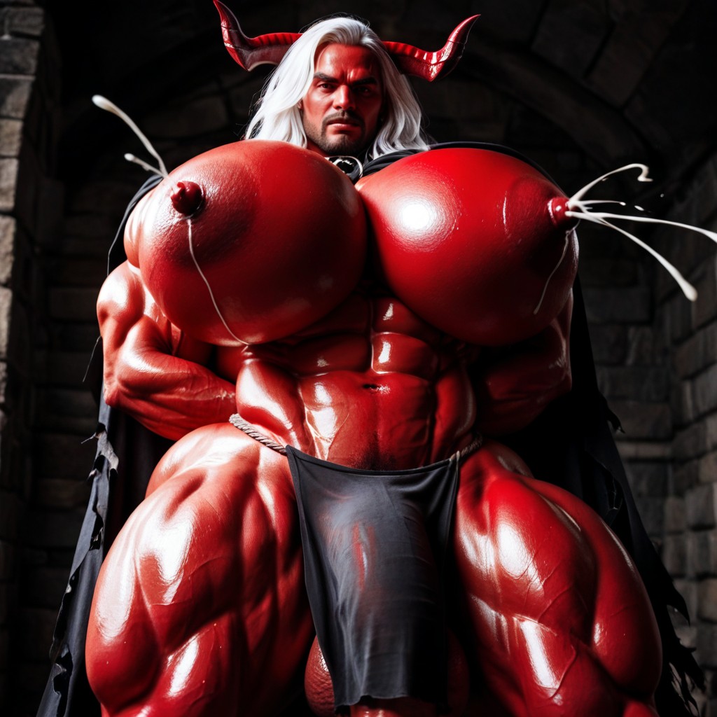 Arms Behind Back, Muscular, 18+ AI Gay Porn