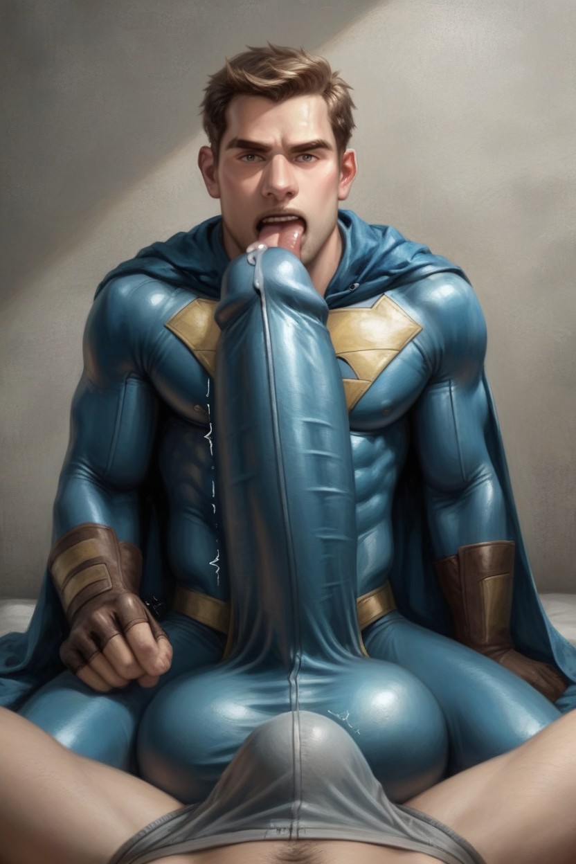 Massive Bulge With Straining Fabric All Across, 18+, Embarassed AI Gay Porn