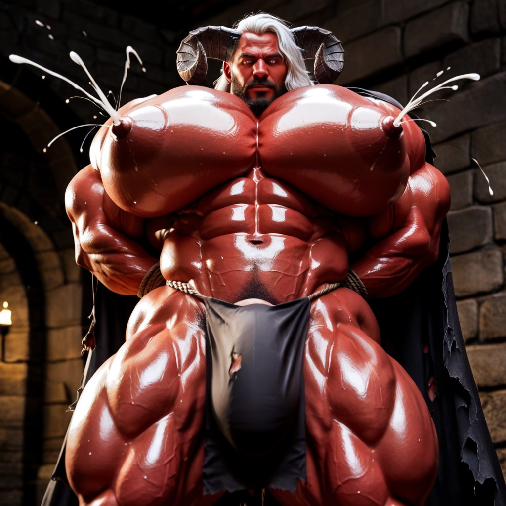 Extremely Large Ass, Wide Angle, Bottom Up AI Gay Porn