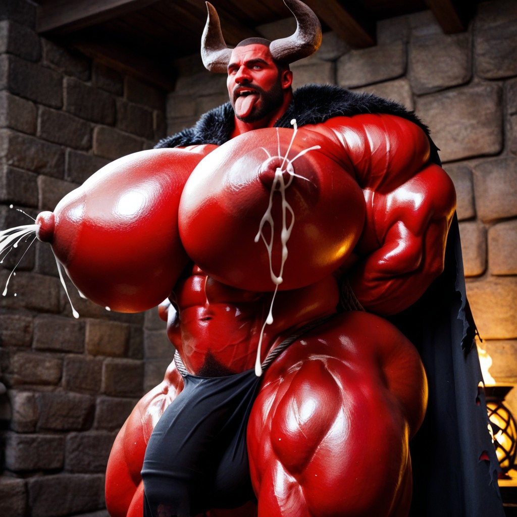Arms Behind Back, 18+, Muscular AI Gay Porn