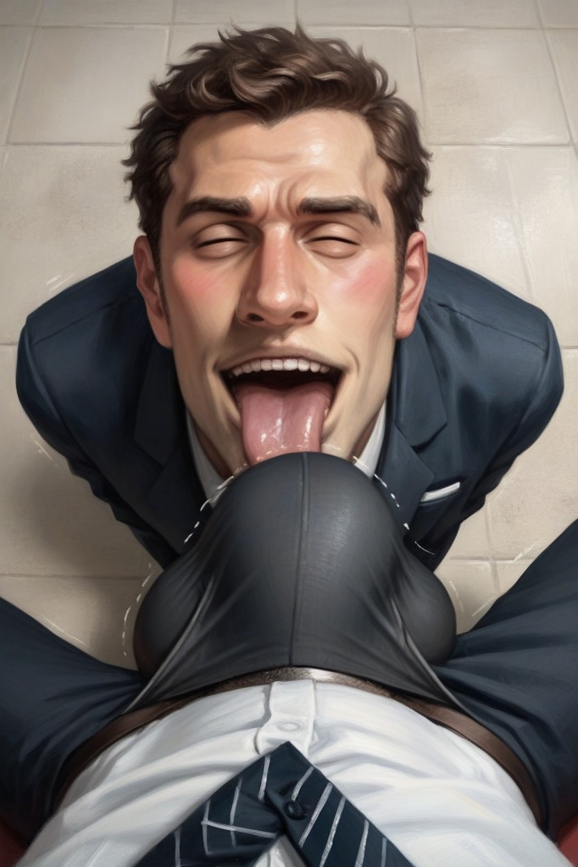 Top Down, Safe For Work, Bulge Fully Covered By Underwear AI Gay Porn
