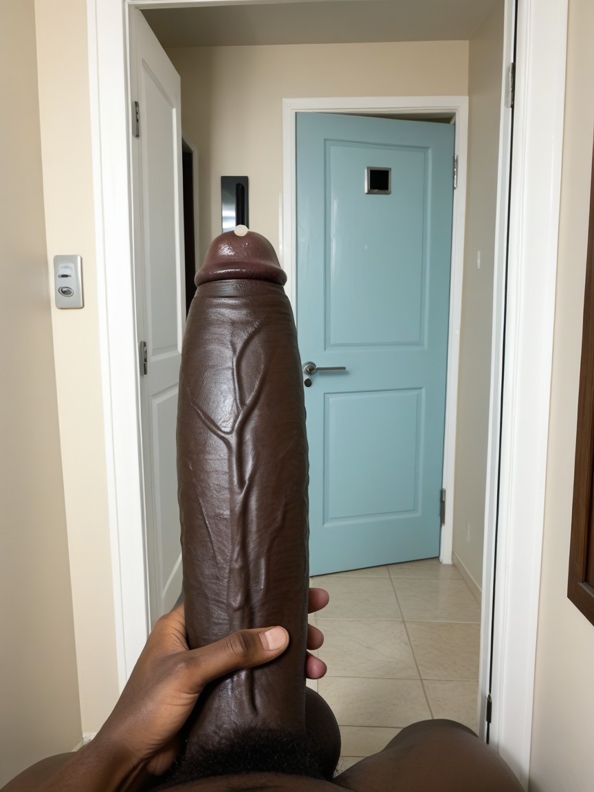 Precum Dripping From Giant Glans, 18+, Getting Caught AI Gay Porn