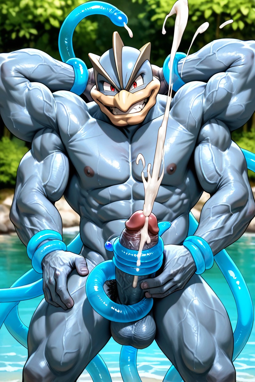 Perfect Penis, Lake, Pony Cock AI Gay Porn