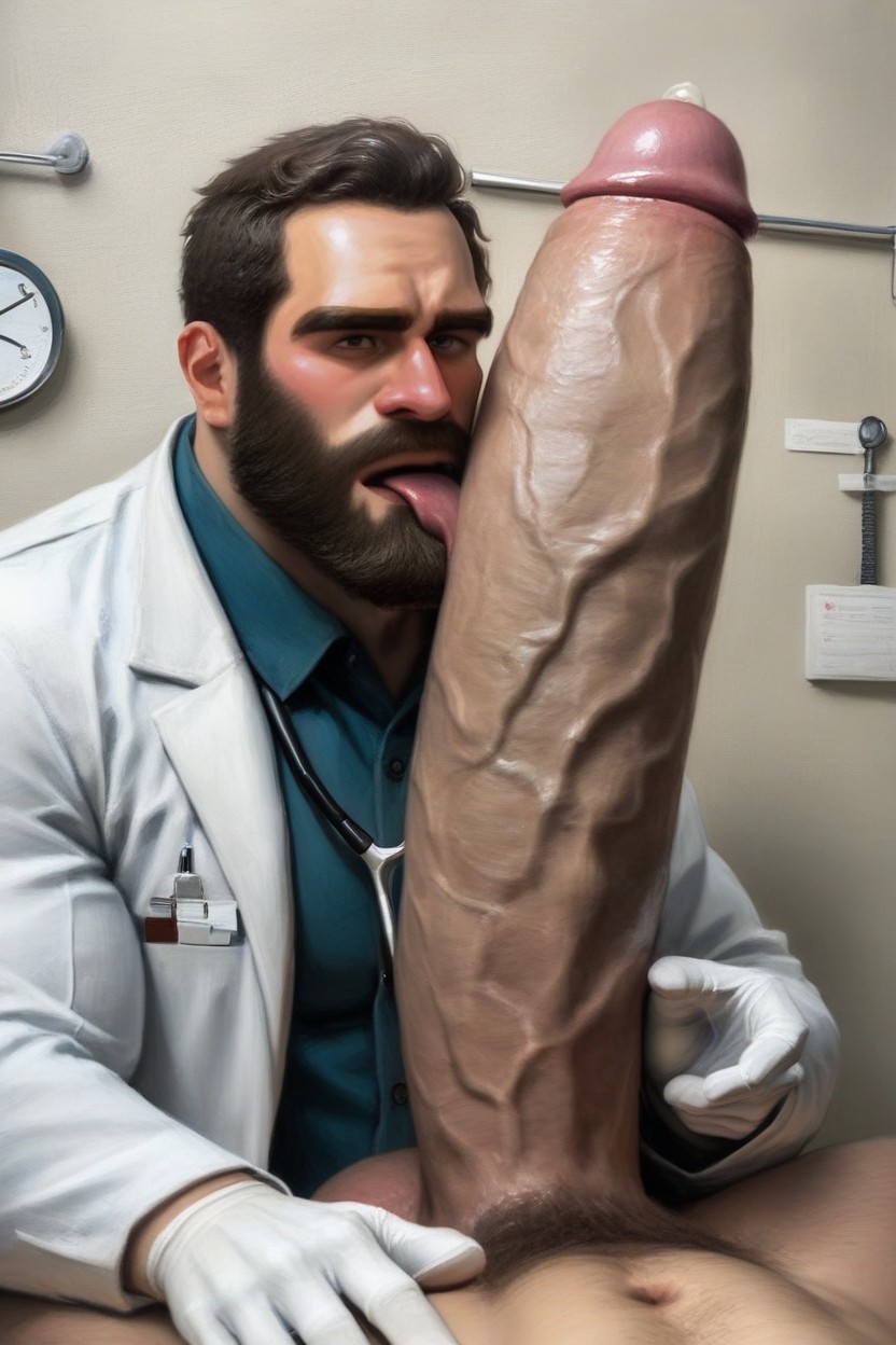 Chart On Wall, Correct Anatomy, St Person Pov AI Gay Porn