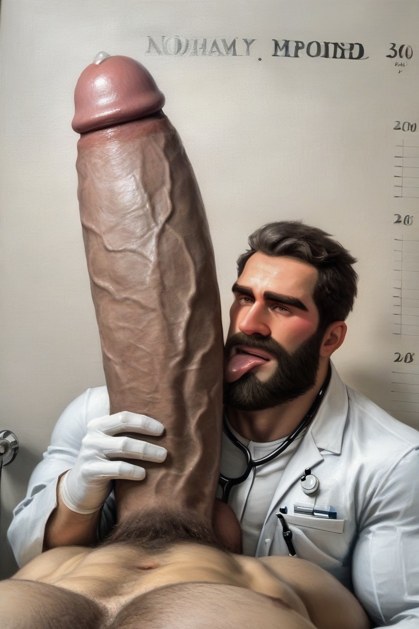 Hyper Huge Balls, 18+, Licking Cock AI Gay Porn
