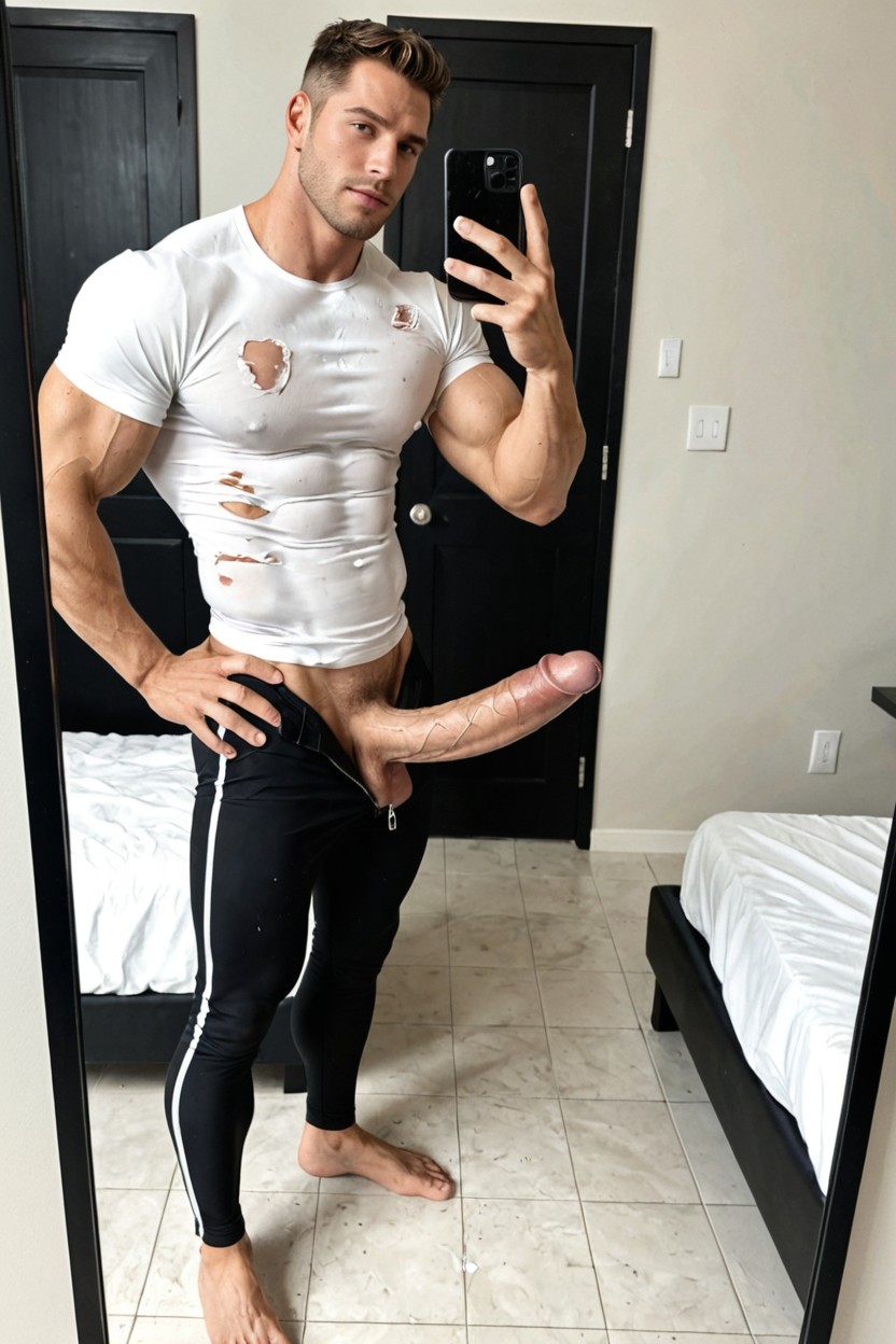Oiled Skin, Delgada, Wet White Shirt Porno gay IA