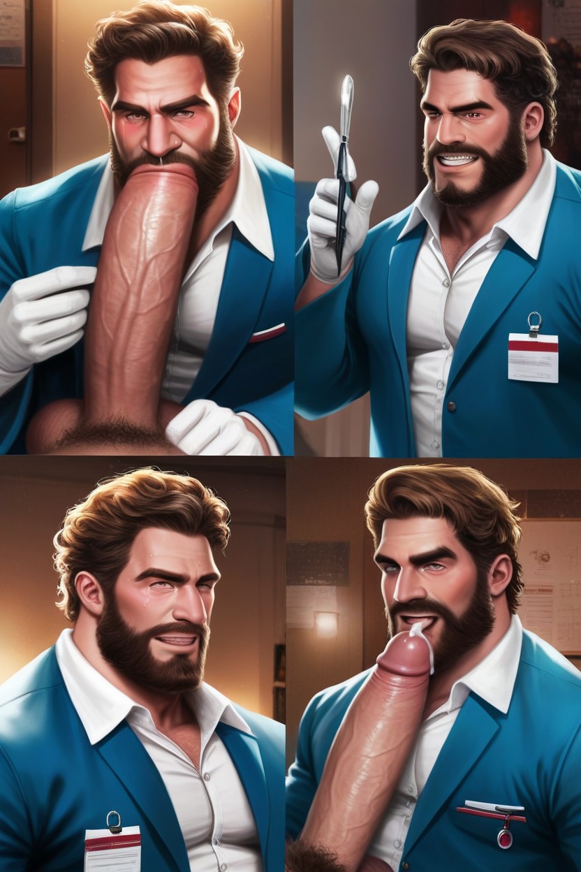 Rolling Eyes, Fisheye Camera, Licking Cock AI Gay Porn