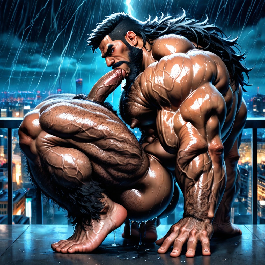 Incredibly Wide Shoulders, Face Visible, Squatting Porno gay IA