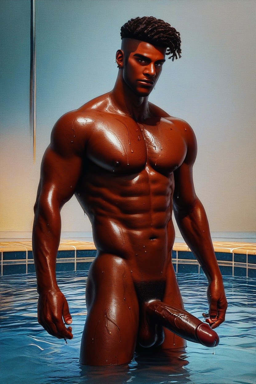 18+, Dark Skinned, Large Ass AI Gay Porn