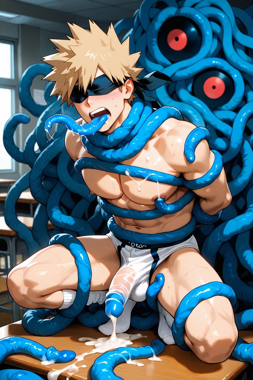 Long White Slouch Socks, Focus On Bakugo’s Socks, 25+ Porno gay IA