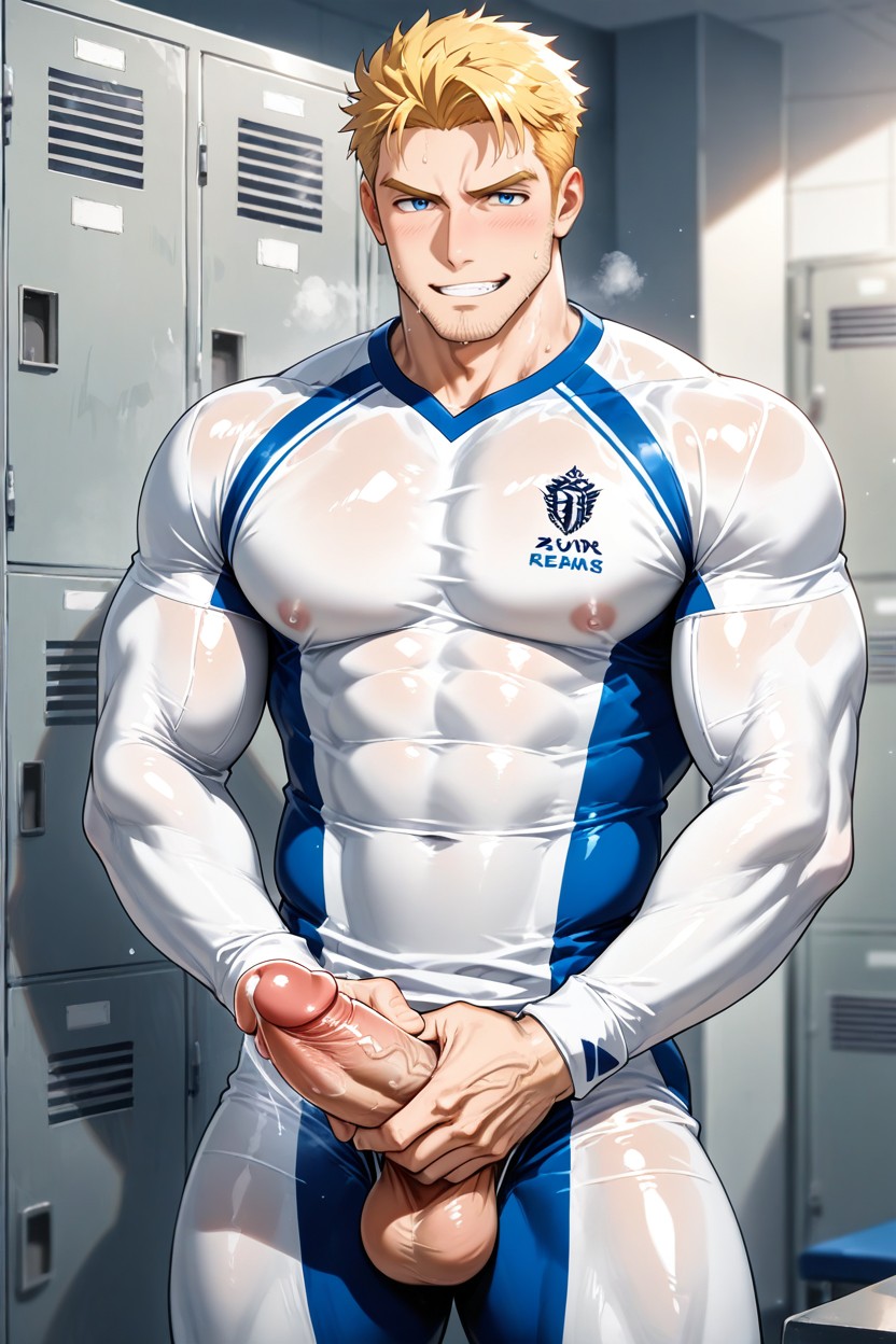 Skinny, Grinning, + AI Gay Porn