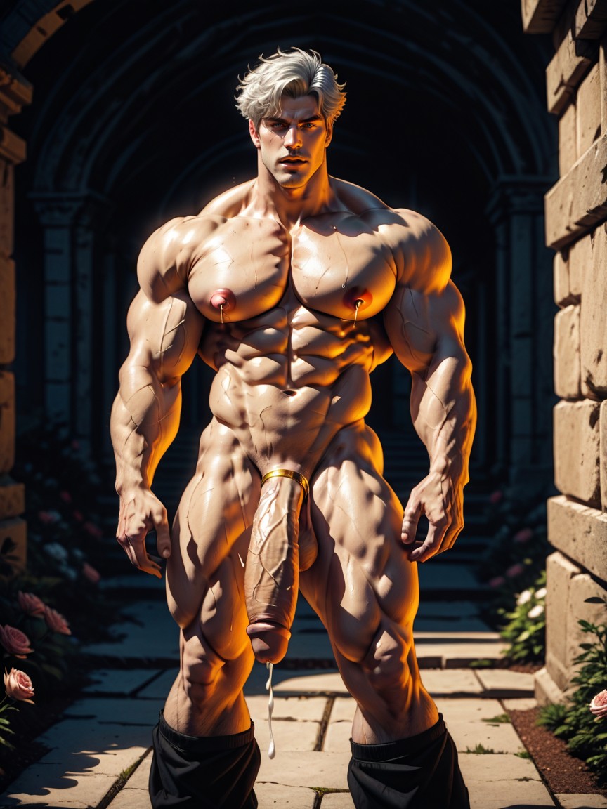 No Body Hair, Pale Skin, Moaning AI Gay Porn