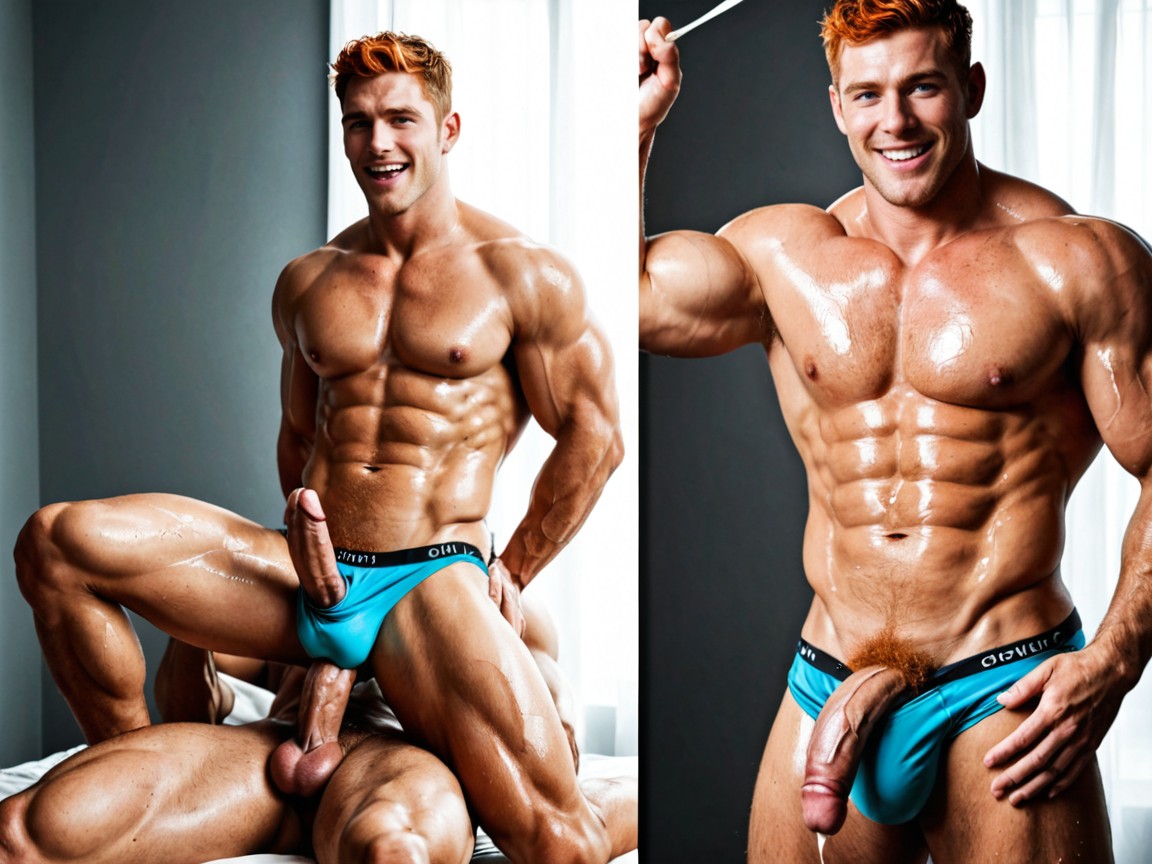 Sunset, Weight Gain Transformation Sequence, Uncircumcised AI Gay Porn