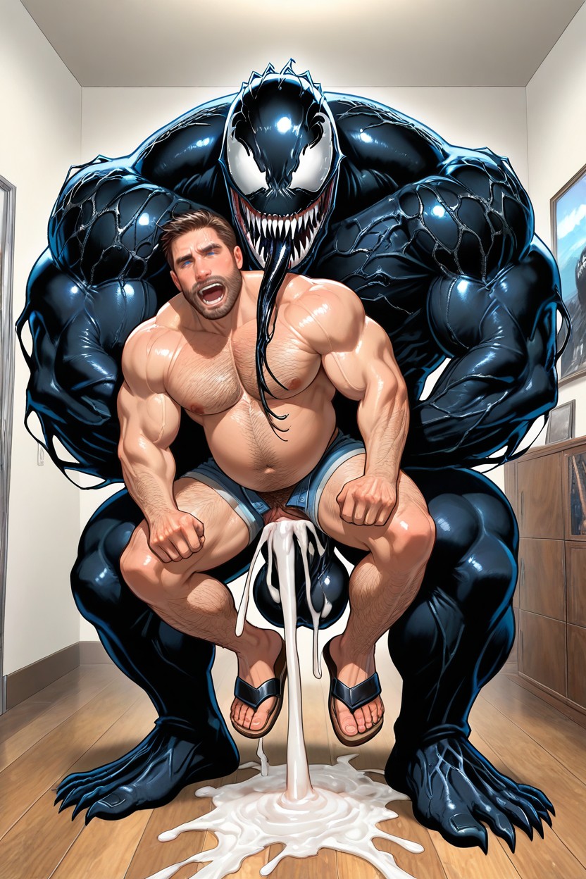 Belly Full Of Cock, Front View, Fucking Face To Face AI Gay Porn
